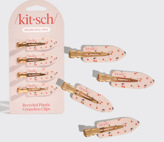 Kitsch Cherry Print Creaseless Clips