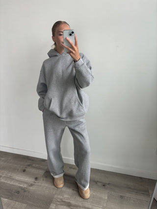 Regular Heather Grey Staple Wide Leg Sweatpants