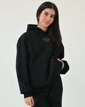 Load image into Gallery viewer, Happy Camp3r Black Puff Series Hoodie
