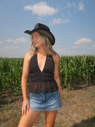 Polka Dot Halter Top