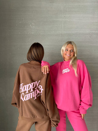 Happy Camp3r Chocolate Mockneck Sweatshirt