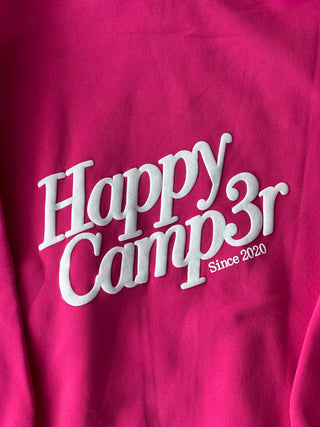 Happy Camp3r Pink Velvet Puff Series Hoodie