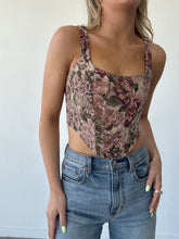 Load image into Gallery viewer, Floral Corset Tank
