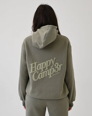 Happy Camp3r Dusty Olive Puff Series Hoodie