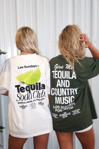Los Sundays Tequila “The Tequila & Country Music Tee” - Dark Green
