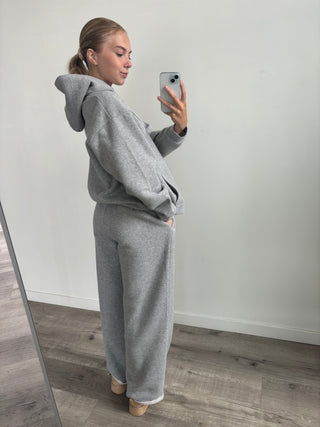 Regular Heather Grey Staple Wide Leg Sweatpants