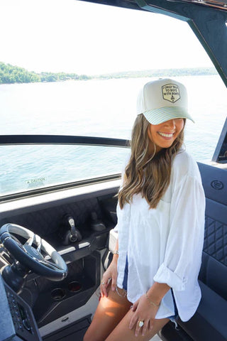 “I Only Talk To Boys With Boats” Trucker Hat