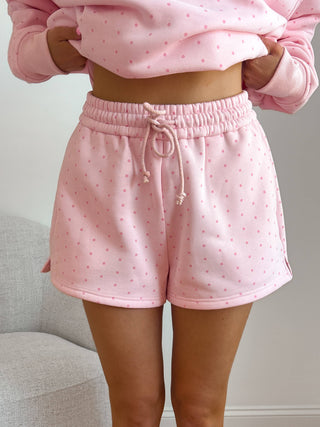Light Pink Polka Dot Shorts
