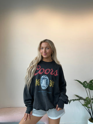 Black Coors Crewneck