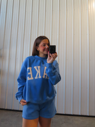 “Lake” Embroidered Mockneck