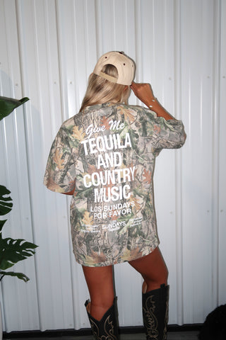 Los Sundays Tequila  “The Tequila & Country Music Tee” - Camo