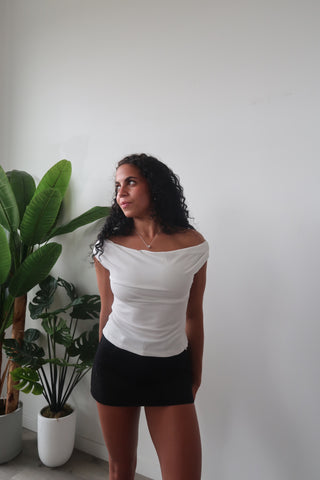 White Off The Shoulder Top