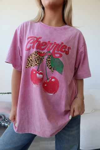 Cherries Oversized Graphic T-Shirt