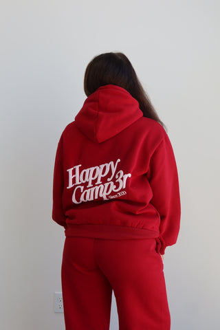 Happy Camp3r Puff Series Hoodie - Apple