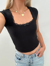 Load image into Gallery viewer, Short Sleeve Cami Top With Bow Detail
