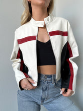 Load image into Gallery viewer, Cropped Moto Jacket
