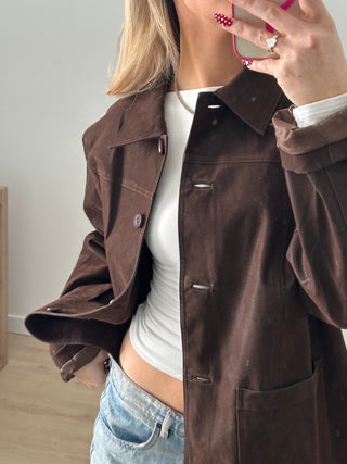 Suede Dark Brown Jacket