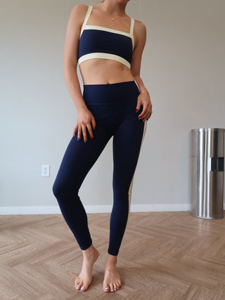 Studio Sculpt Leggings - Navy/Butter