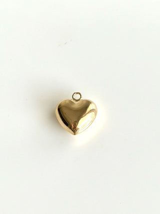 Gold Bubble Heart Charm