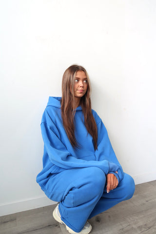 Cobalt Blue Staple Oversized Hoodie