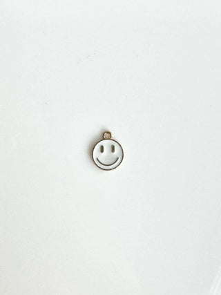 White & Gold Smiley Face