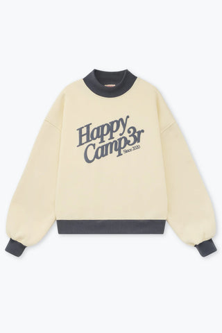 Happy Camp3r Puff Series Mockneck - Cream
