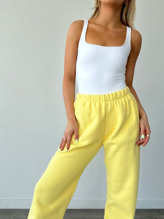 Yellow Staple Joggers