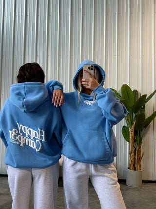Happy Camp3r Cotton Candy Blue Puff Series Hoodie