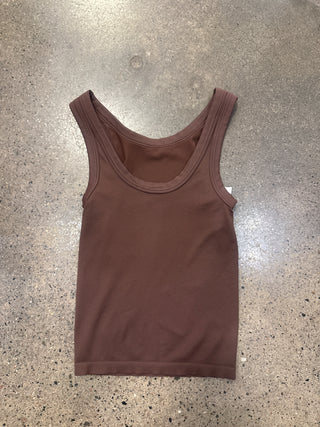 French Roast Reversible Ribbed Tank Top