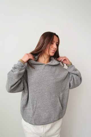 Daydreamer Solid Oversized Hoodie - Heather Grey
