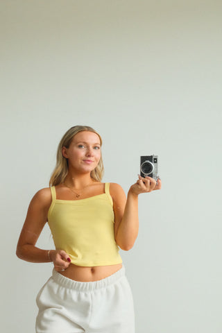 Daydreamer Yellow Bloom Solid 90’s Tanks