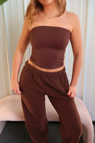 Espresso Staple Bandeau Top