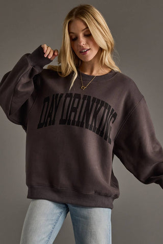 Charcoal & Black Day Drinking Sweatshirt