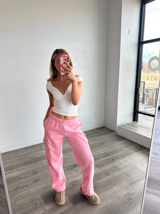 Regular Staple Pink Cargo Sweatpants