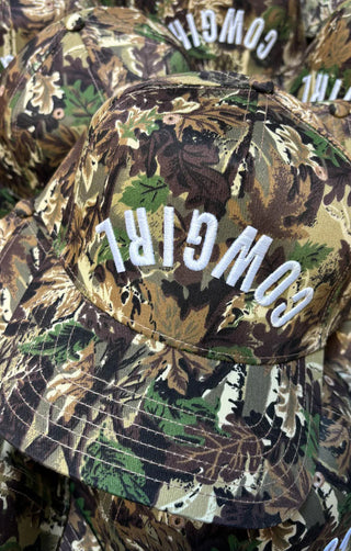 “Cowgirl” Trucker Hat - Camo