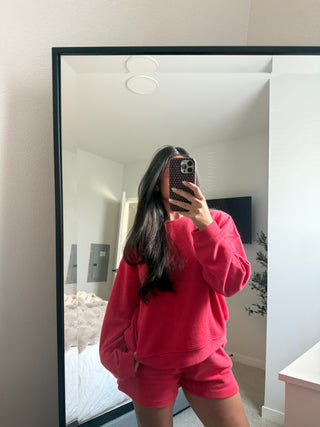 Papaya Soft-Touch Knit Pullover