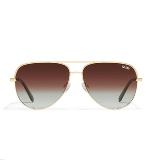 QUAY High Key - Gold Brown Fade