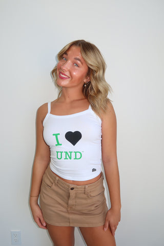 “I Love UND” Tank Top - White