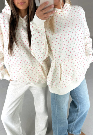Ivory Cherry Hoodie