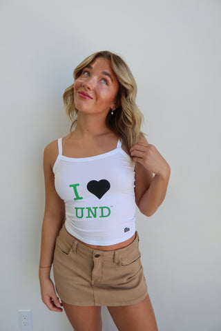 “I Love UND” Tank Top - White