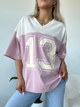 V-Neck Oversized Jersey Tee