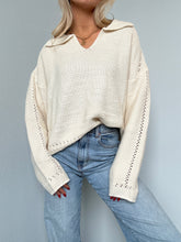 Load image into Gallery viewer, Collared Knit Sweater
