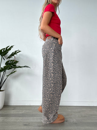 Hidden Leopard Alyx High Rise Baggy Jean