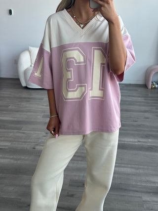 V-Neck Oversized Jersey Tee