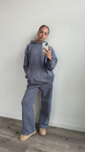 Load image into Gallery viewer, *PRE-ORDER* - French Blue Staple Wide Leg Sweatpants
