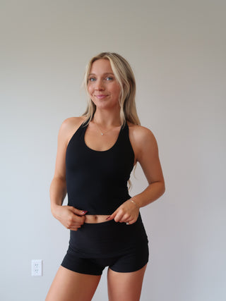 Studio Halter Top - Black