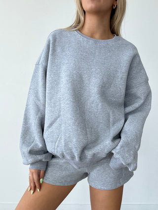 Heather Grey Staple Oversized Crewneck