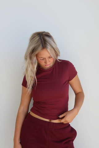 Black Cherry Staple T-Shirt