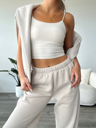 Oat Butter Soft Cropped Tank Top