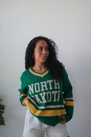 North Dakota V-Neck Sweater